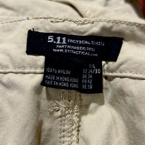 5.11 Tactical series pants 34/30 m/l one tan one brown pair